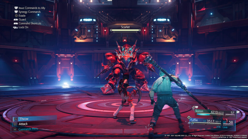 Combate híbrido de ação e ATB em Final Fantasy VII Remake intergrade